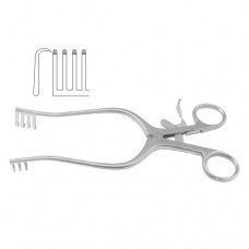 Weitlaner Self Retaining Retractor 3 x 4 Sharp Prongs Stainless Steel, 20 cm - 8"